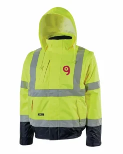 Bomber alta visibilità Crafty giallo, impermeabile, maniche staccabili