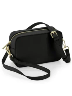 Borsa Boutique saffiano tracolla regolabile zip dorata 21x13x7