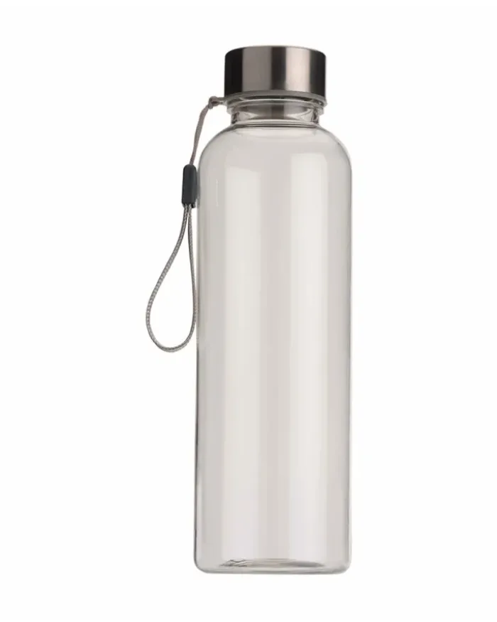 Bottiglia Tritan™ 500ml trasparente con tappo metallo