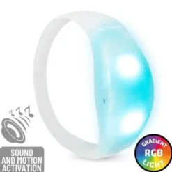 Bracciale vip luminoso con ledrgb flashing