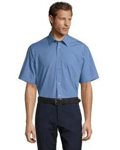 Bristol Camicia Popeline Uomo Maniche corte, Regular Fit