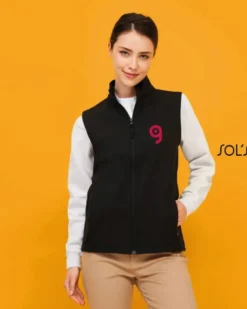 BW Women Softshell da donna, 2 tasche zip, poliestere elasticizza