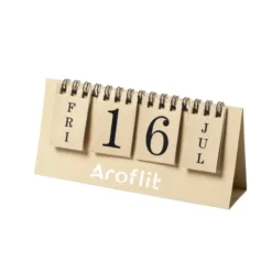 Calendario Perpetuo Gadner in cartone riciclato con anelli neri