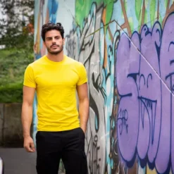 California Man T-shirt uomo cotone UPF50+, girocollo, vari colori