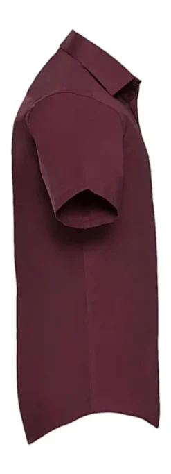 Camicia attillata uomo cotone stretch 140gmaniche corte