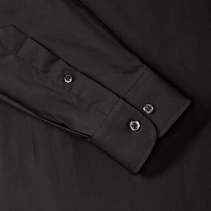Camicia classica uomo cotone Popeline maniche lunghe