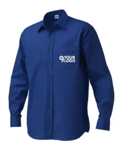 Camicia da lavoro King 100% cotone popeline, manica lunga