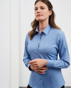 Camicia donna Aqua, Body Fit 105g/m²