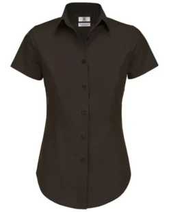 Camicia Donna Black Tie Slim, Popeline Stretch