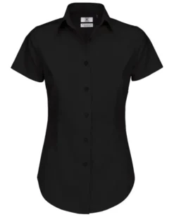 Camicia Donna Black Tie Slim, Popeline Stretch