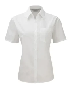 Camicia Donna Classic Fit Taschino Manica Corta