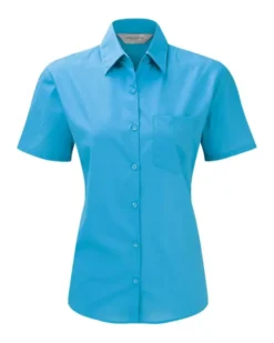 Camicia Donna Classic Fit Taschino Manica Corta