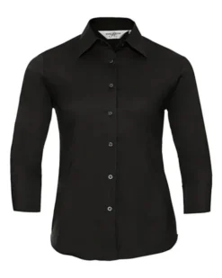 Camicia donna cotone elasticizzato 3/4 casual fit