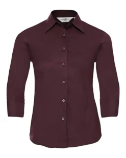 Camicia donna cotone elasticizzato 3/4 casual fit