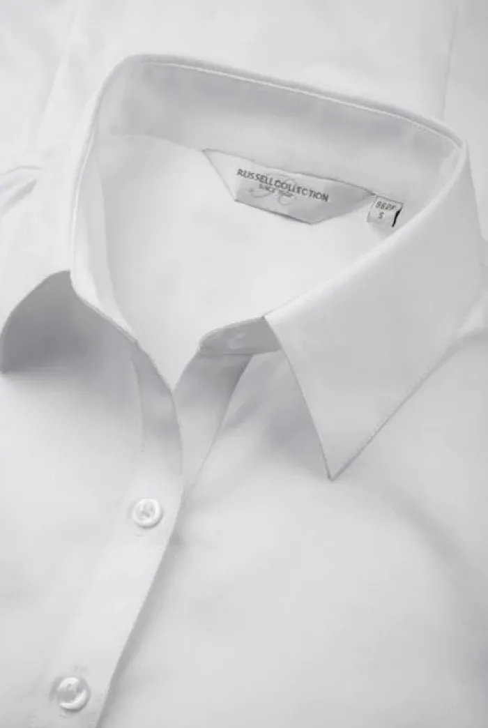Camicia donna cotone Herringbone Slim Fit 130g/m²