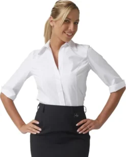 Camicia donna 3/4 in cotone leggero elegante