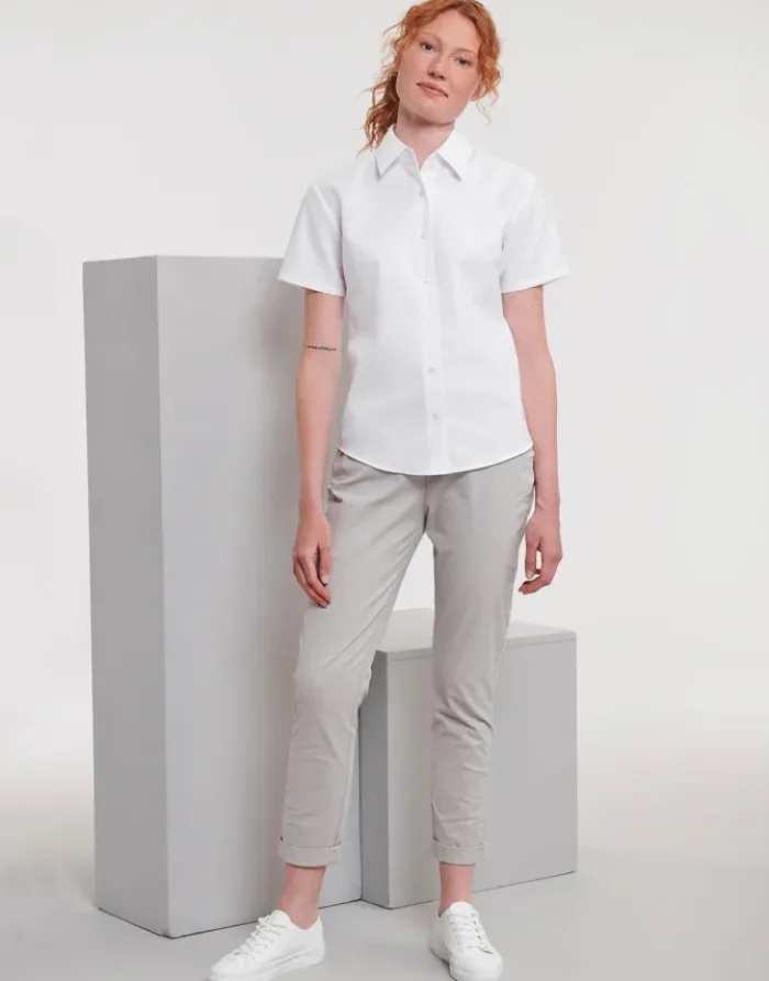 Camicia donna Oxford maniche corte