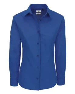 Camicia donna popeline Heritage Slim 100% cotone colletto morbido