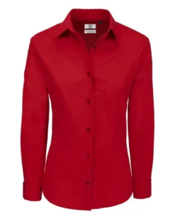 Camicia donna popeline Heritage Slim 100% cotone colletto morbido