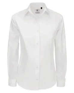 Camicia donna popeline Heritage Slim 100% cotone colletto morbido