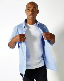 Camicia piqué Superwash 60º Tailored Fit