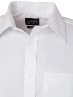 Camicia uomo cotone micro-twill con taschino, comfort e stile