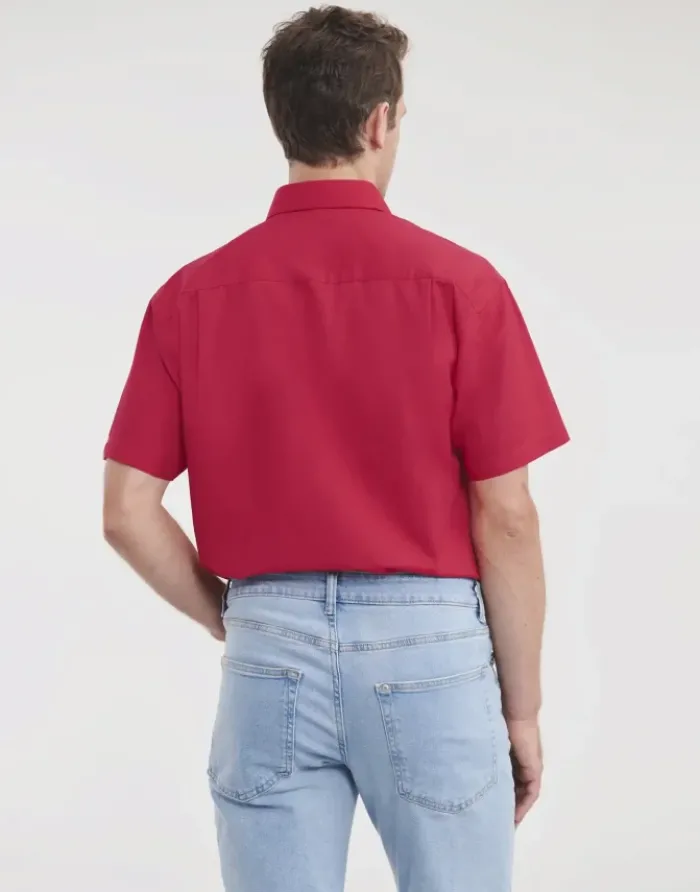 Camicia uomopopeline, maniche corte, classic fit