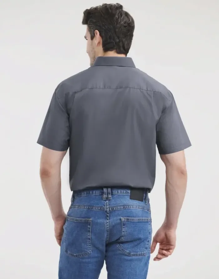 Camicia uomopopeline, maniche corte, classic fit