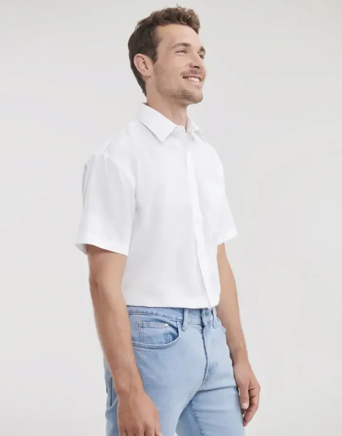 Camicia uomopopeline, maniche corte, classic fit