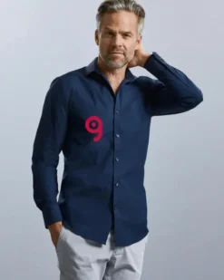 Camicia uomo slim stretch Lycra® T400, bianca, colletto corto