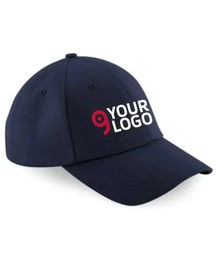 Cappellino Baseball X100% cotone, visiera curva, leggero 100g
