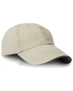 Cappellino in cotone twill 100g, prelavato, chiusura metallica