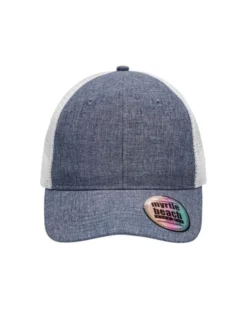 Cappellino mesh melange moderno unisex, regolabile, poliestere