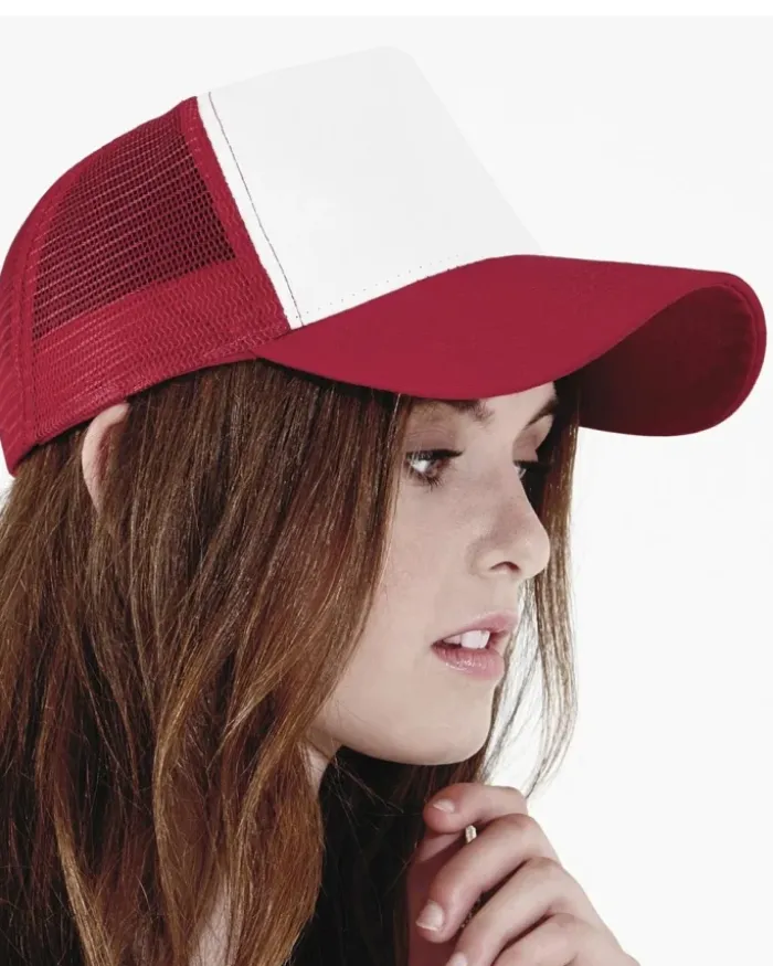 Cappellino Snapback Trucker cotone mesh 5 pannelli