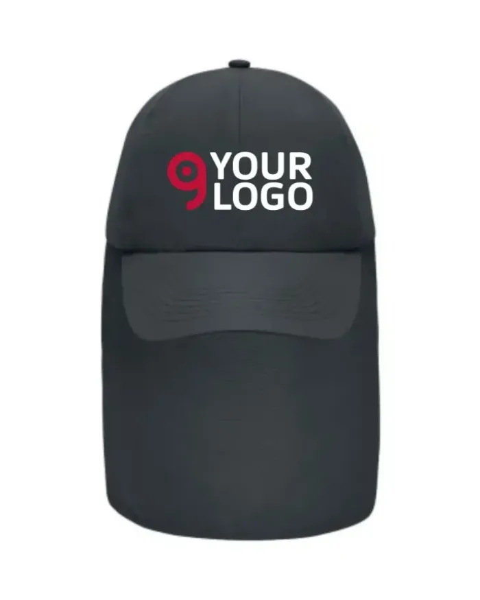 Cappellino UV 50+ SIXPANEL con protezione collo, robusto