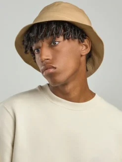 Cappello in tessuto morbido modello pescatore Bucket