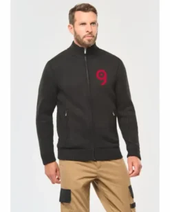 Cardigan foderato in pile uomo
