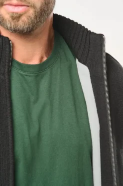 Cardigan foderato in pile uomo