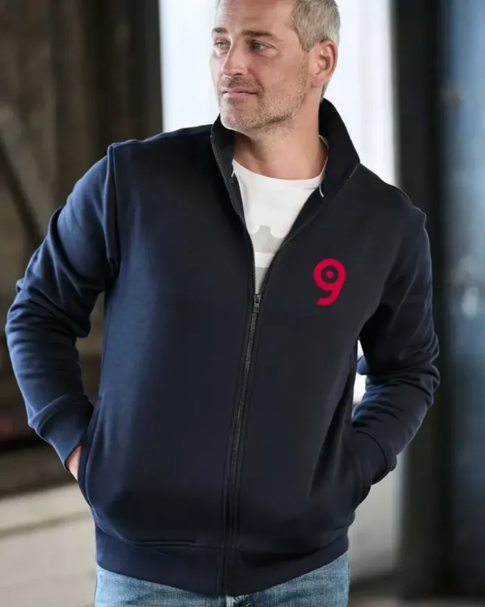 Cardigan zip intera Uomo felpato