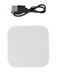 Caricabatterie wireless Candice in ABS con porte USB e micro USB
