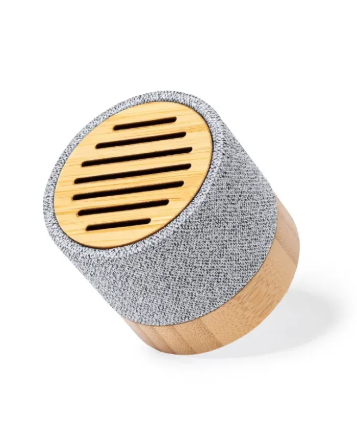 Cassa Blarak Bluetooth Bamboo-Plastica 126g Ø5.3x6.1cm – Nero