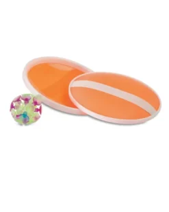 CATCH&PLAY Set Gioco Spiaggia: Palla Ventose e 2 Racchette Colorate