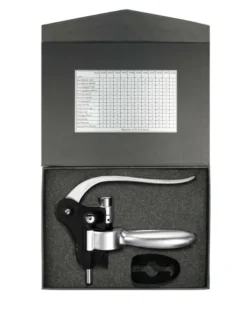 Cavatappi Executive Pulltex nero con leva doppia e finitura luxury