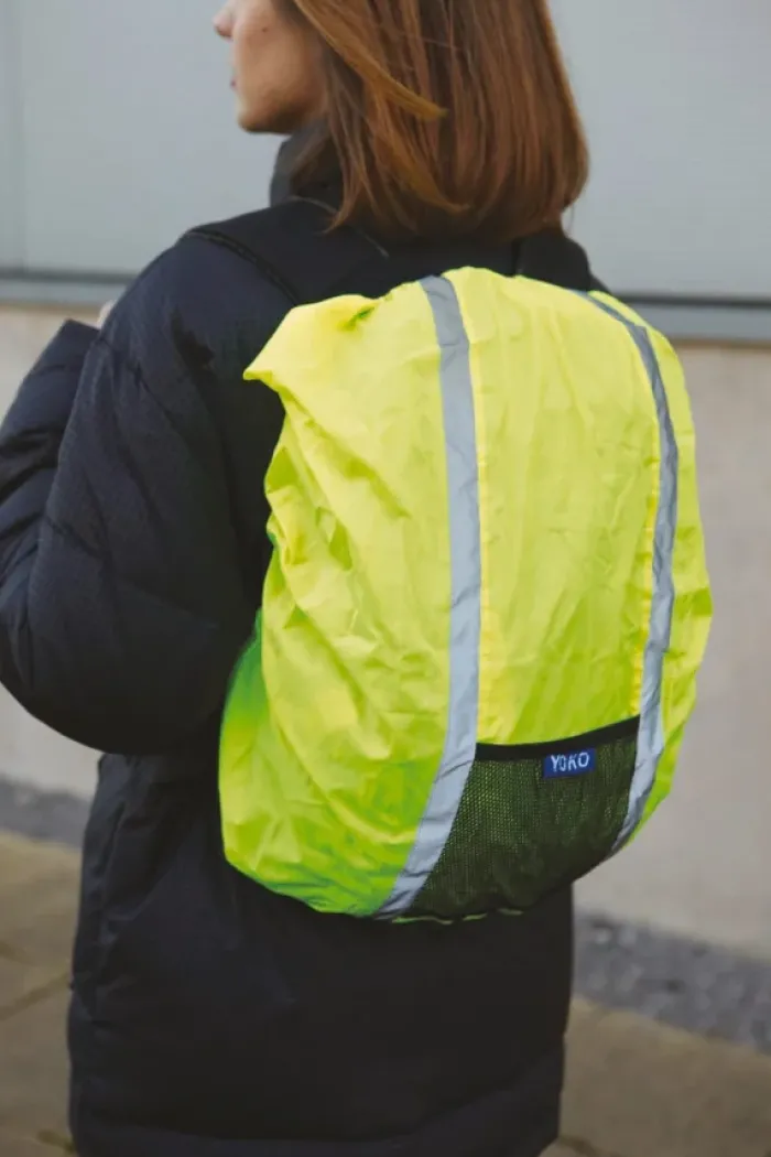 Copertura per zaino fluo