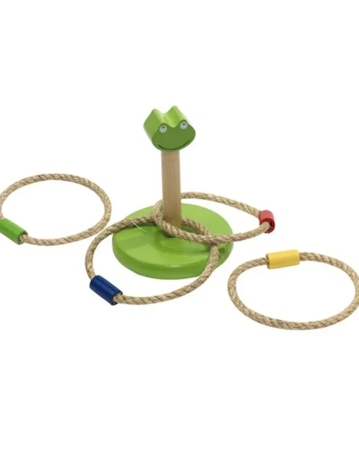 CRAZY LOOP Gioco lancio cerchi in legno colorato Ø12-14,4 cm