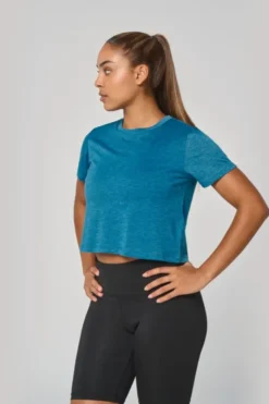 Crop top triblend donna