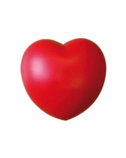 Cuore Antistress piccolo rosso in poliuretano 34g, 6.7x7.1x5.3 cm