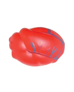 Cuore Antistress Rosso con Venature in Poliuretano 7.2x10x5 cm