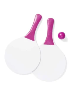 Cupsol Racchette Spiaggia Legno Vari Colori con Pallina e Borsa