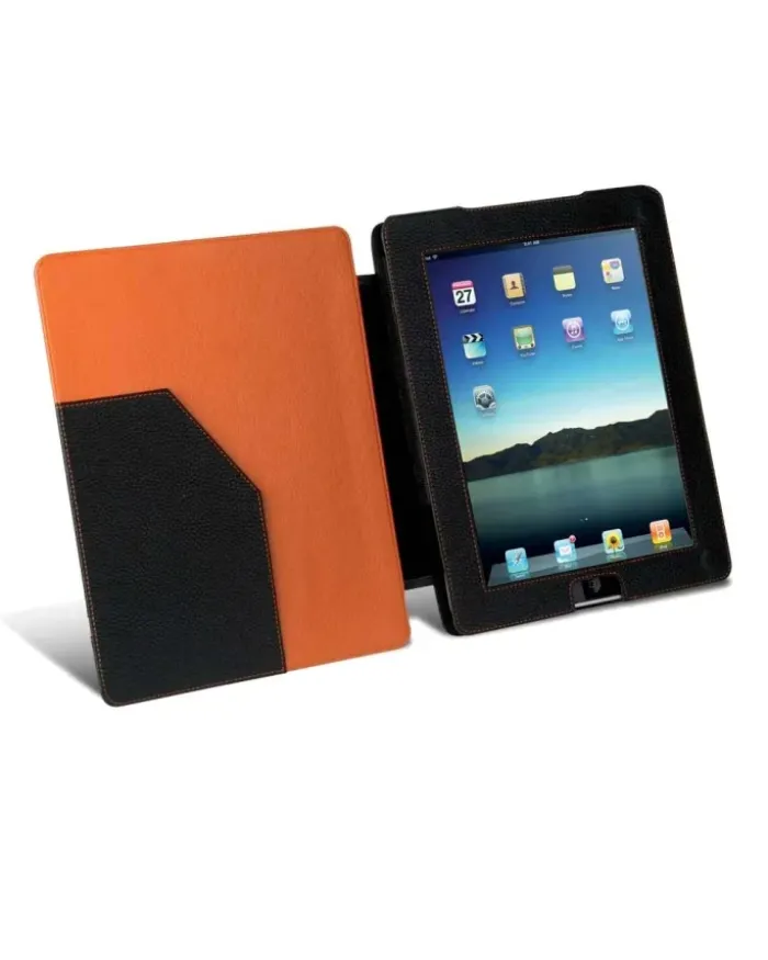 Custodia iPad PU con chiusura magnetica elegante